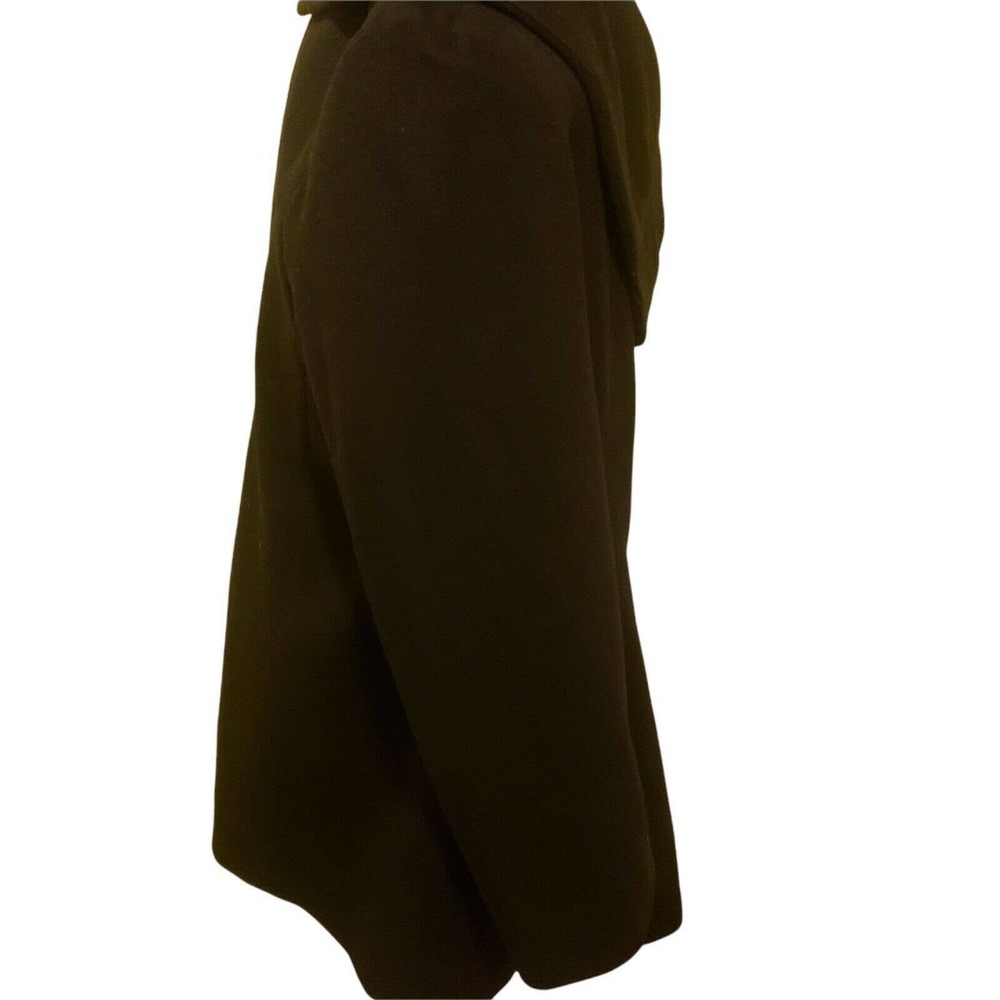 Saks Fifth Avenue Women's Wool Coat - Size 16, Black, oversized Collar - Picture 7 of 11